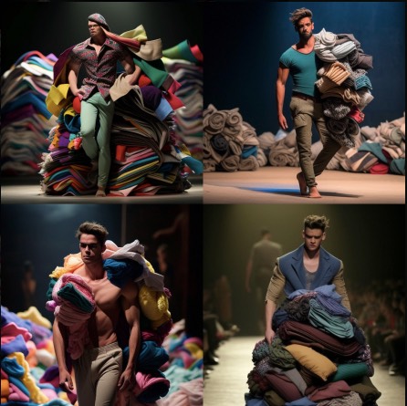 male model massive fabric 